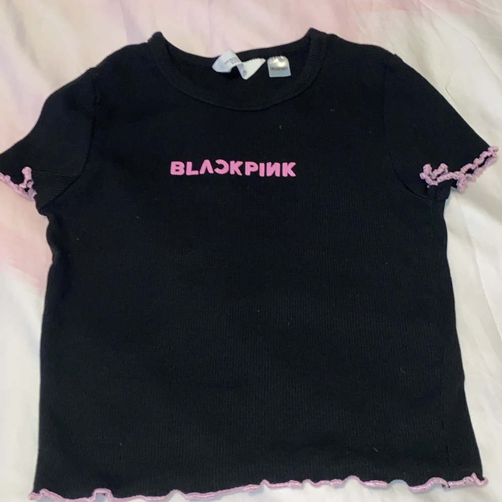Blackpink Crop Top H&M Girls size 12/14 New - Picture 5 of 5